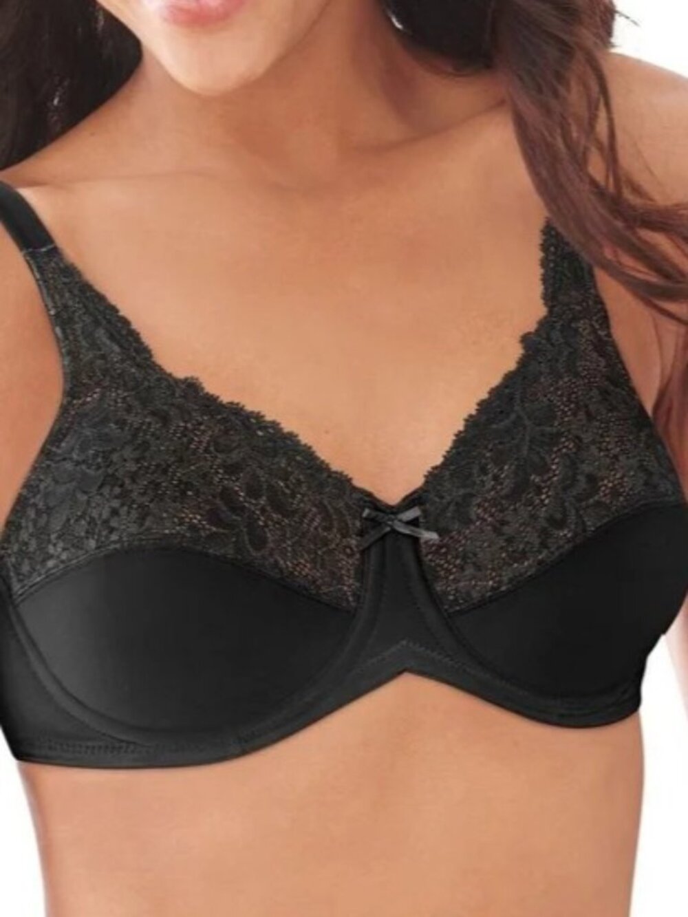 #2348 Lilyette By Bali Minimizer Underwire Bra Full Coverage Seamless LY0428